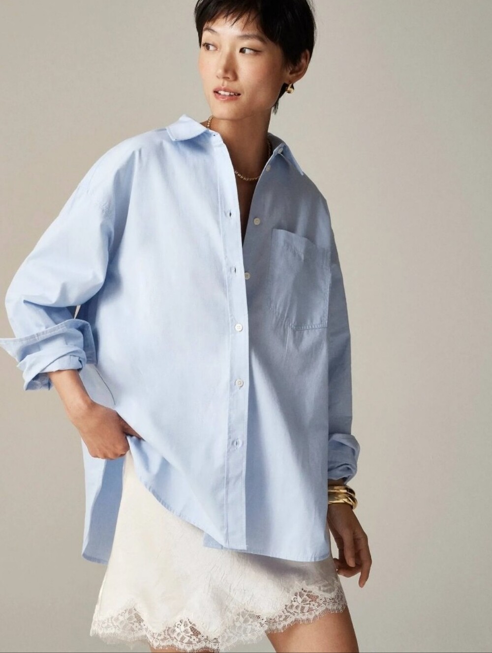 J. Crew Etienne Oversized Button Up Shirt